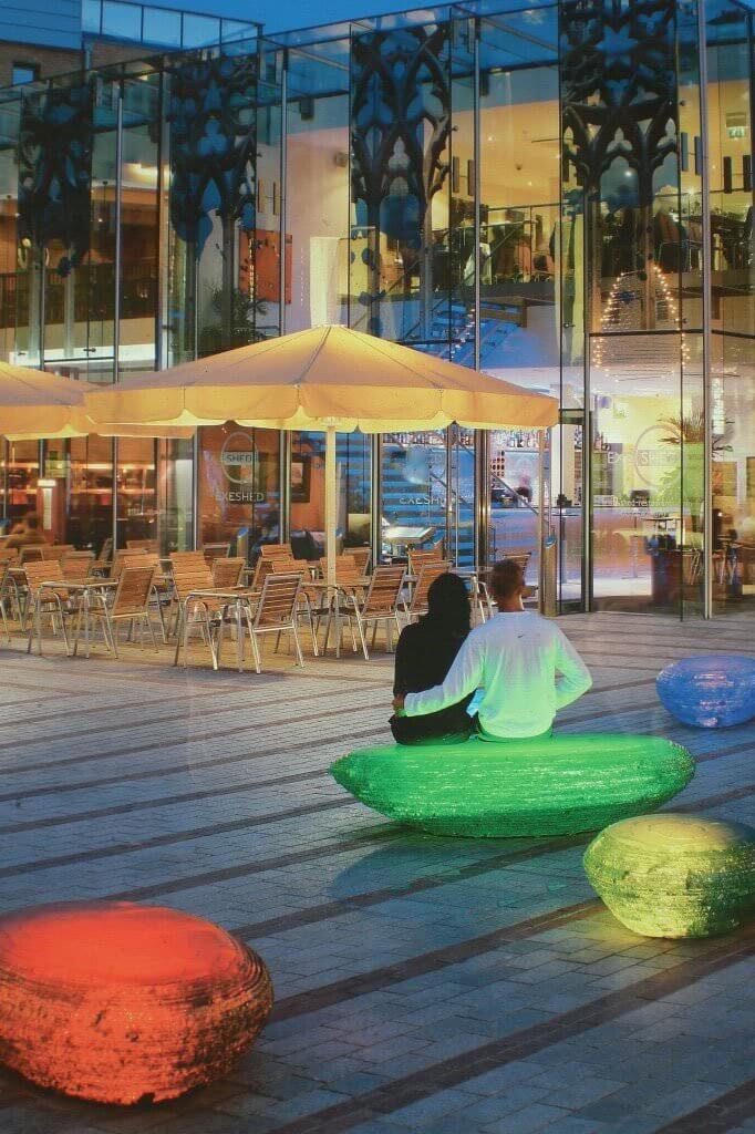 Jeff Bell's Glass Pebble Seats - Princesshay