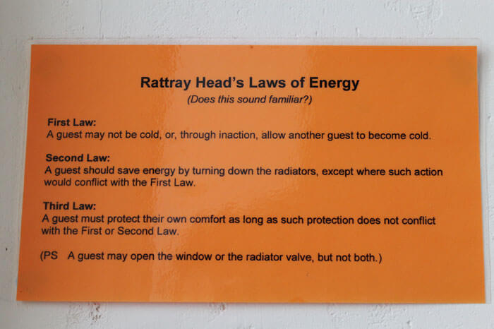 Laws of Energy at Rattray Head Eco Hostel
