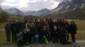 school group at Derwentwater Hostel