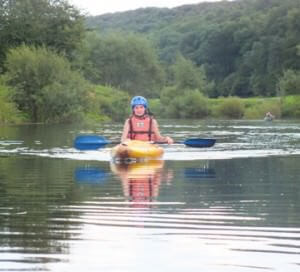 canoeing on the river wye