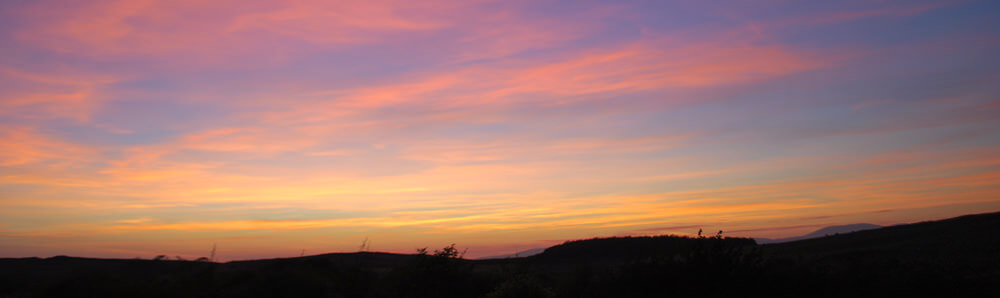 Sunset at the Haybarn Dumfries and Galloway