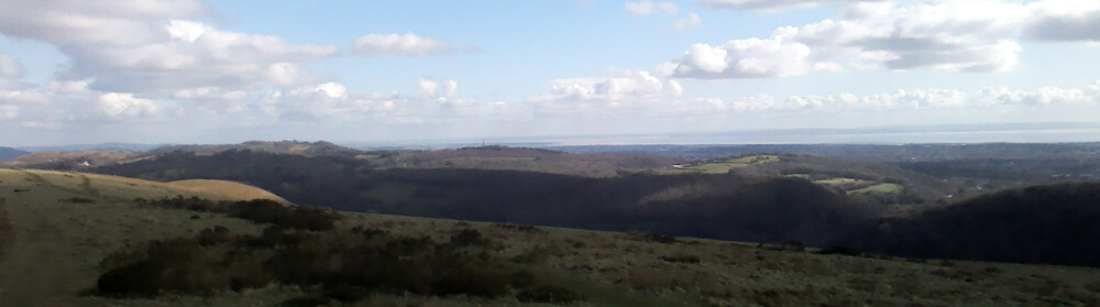 View from Garth Hill on a walk from River House Hoste