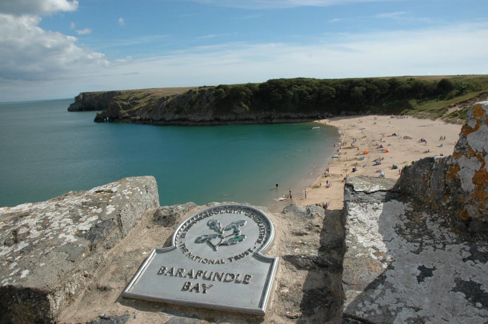 Barafundle Bay Stackpole centre