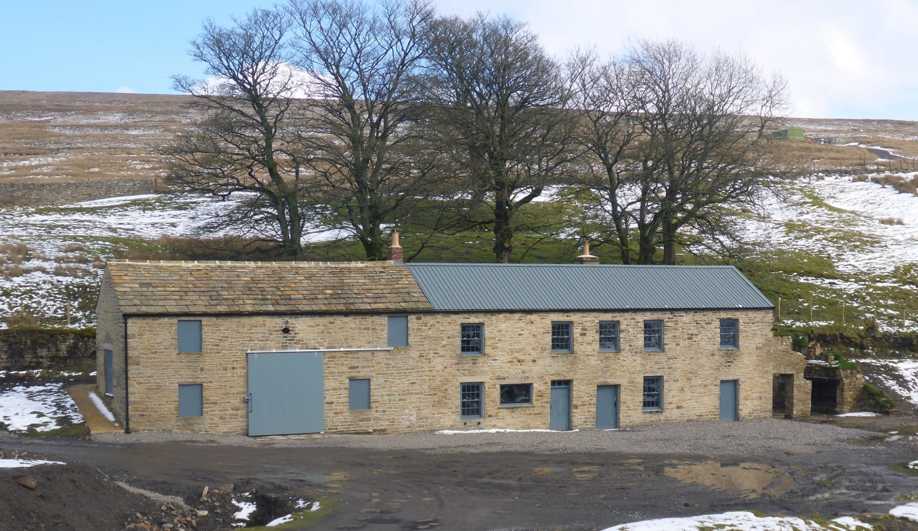 Carrshield Camping Barn, within the hostoric Barney Craig mine shop in the North Pennines, Northumberland