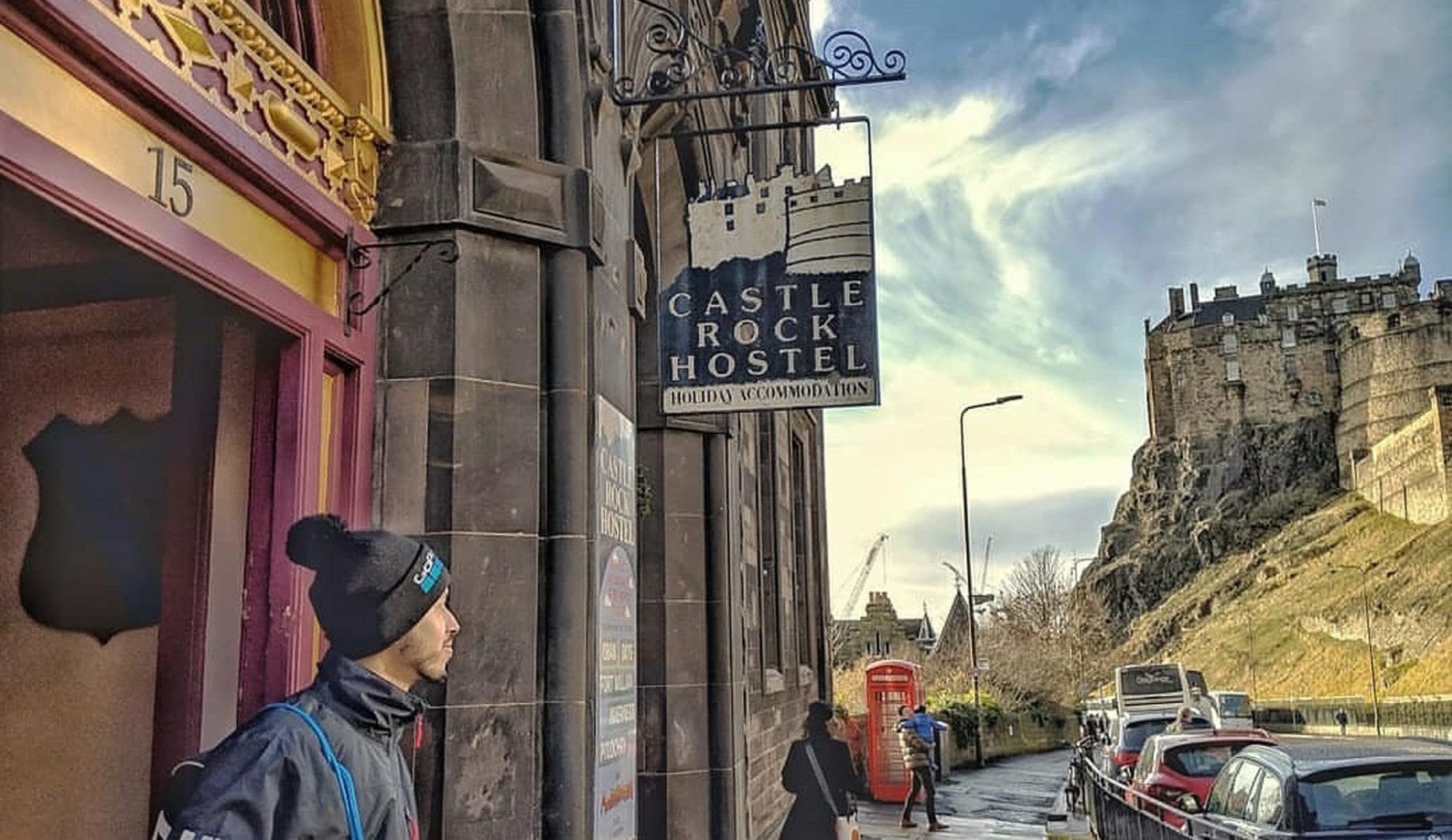 castle rock hostel by Edinburgh castle