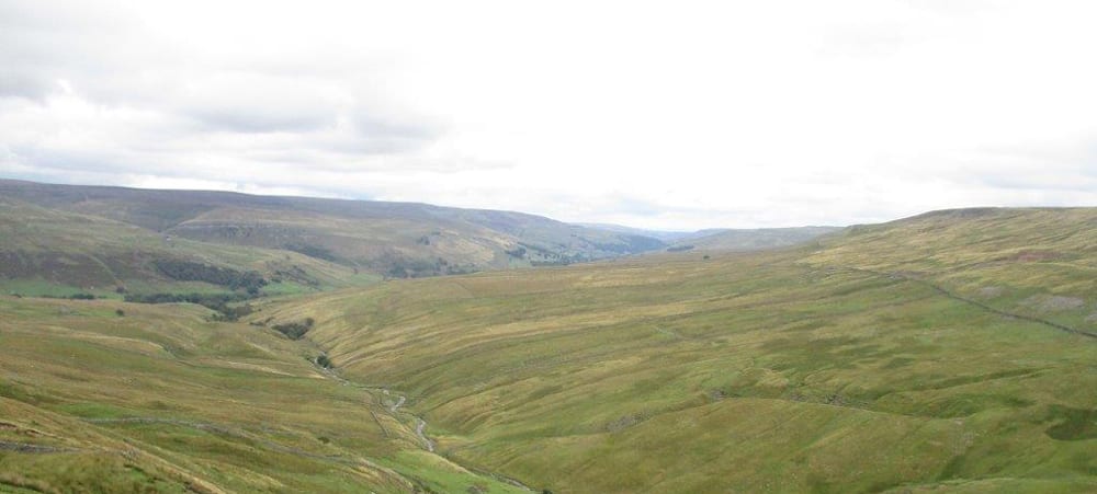 View from Buttertubs Pass On a route from Brompton Swale Bunkbarn