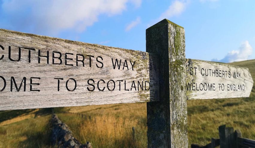 st cuthberts way sign