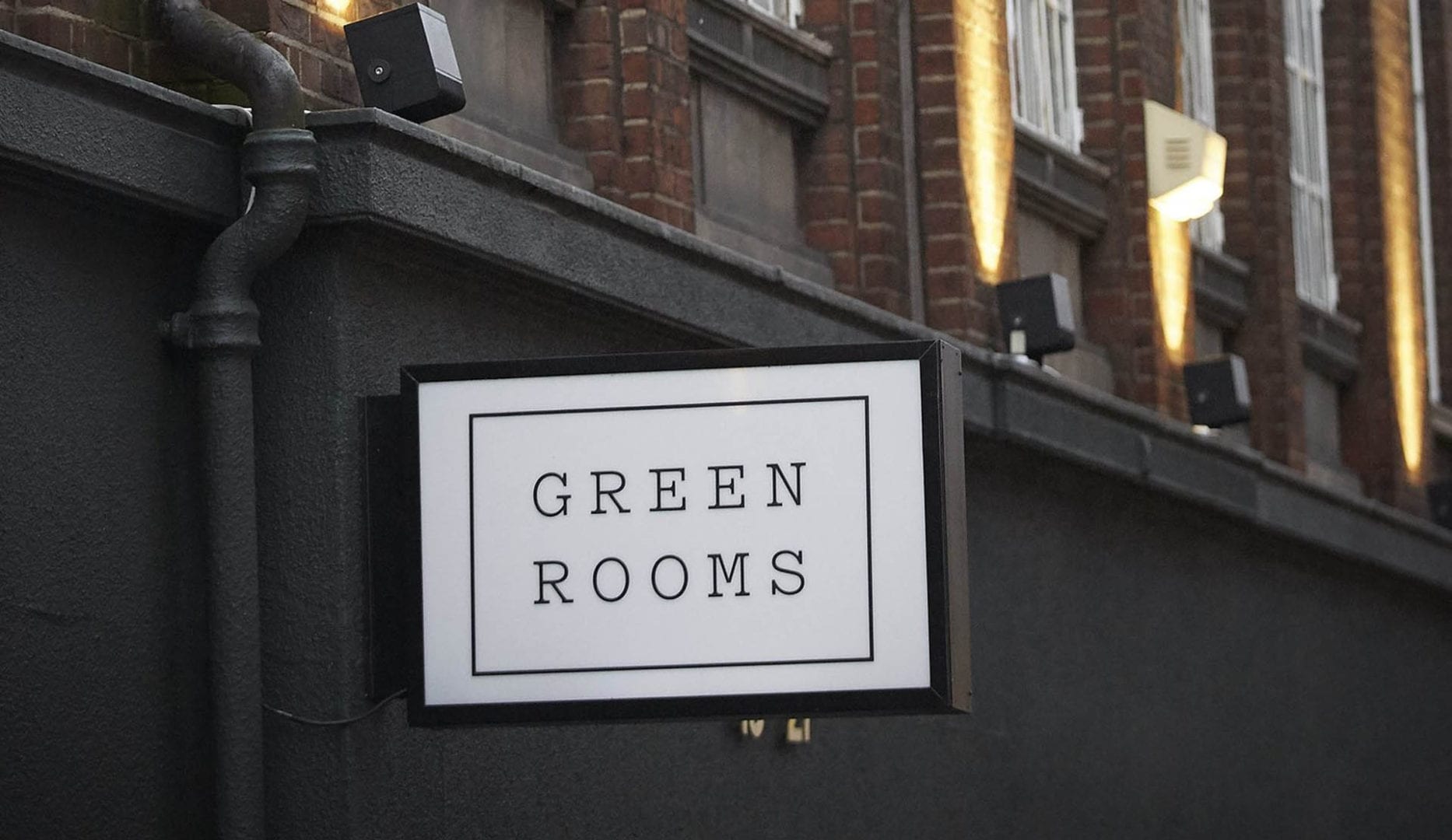 sign at Green Rooms