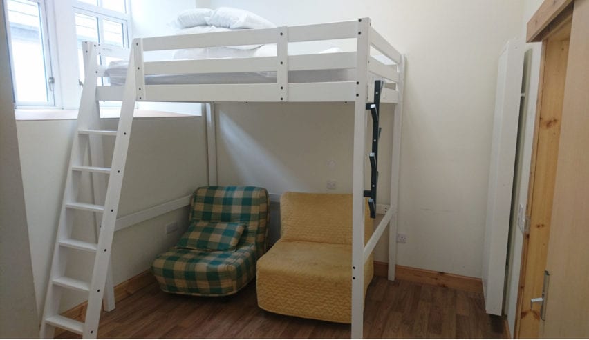 bunk at findhorn hostel