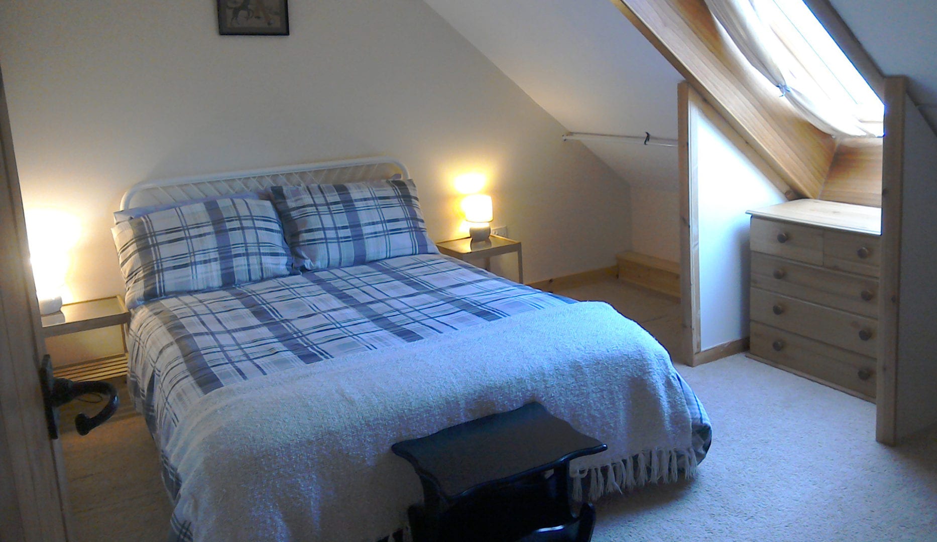 private room at Argyll Backpackers self catering on the shores of Loch Fyne