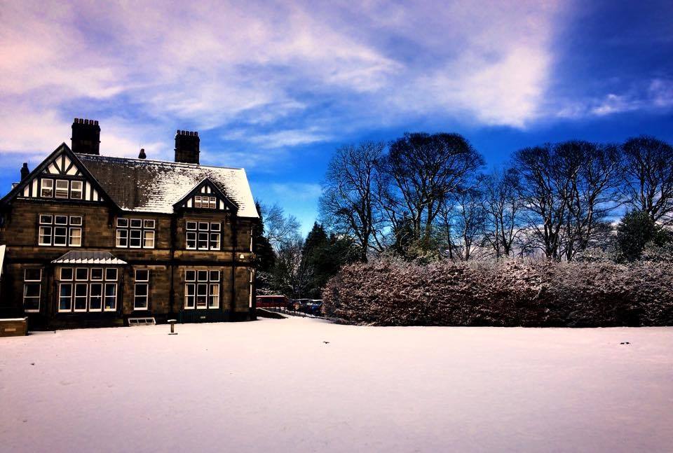 Cliffe house in the snow