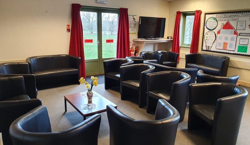 lounge at Preston Montford Field Studies Centre