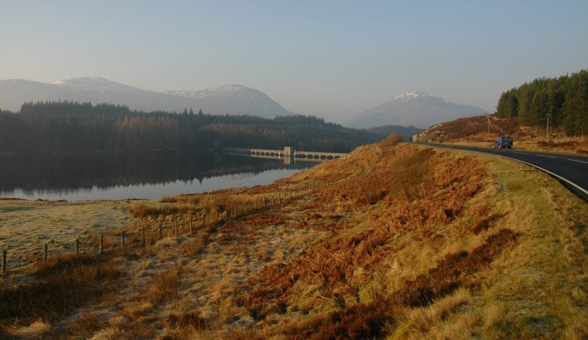 Autumn scene in the highlands of Scotland