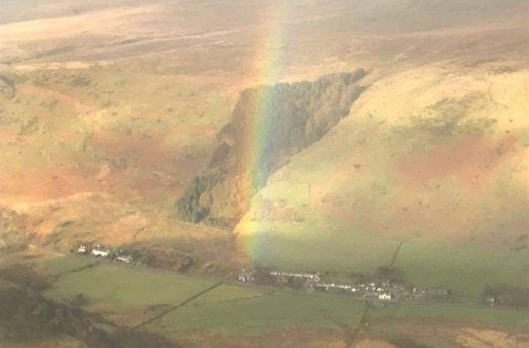 Ogwen Valley Bunkhouse at the end of a rainbow in snowdonia