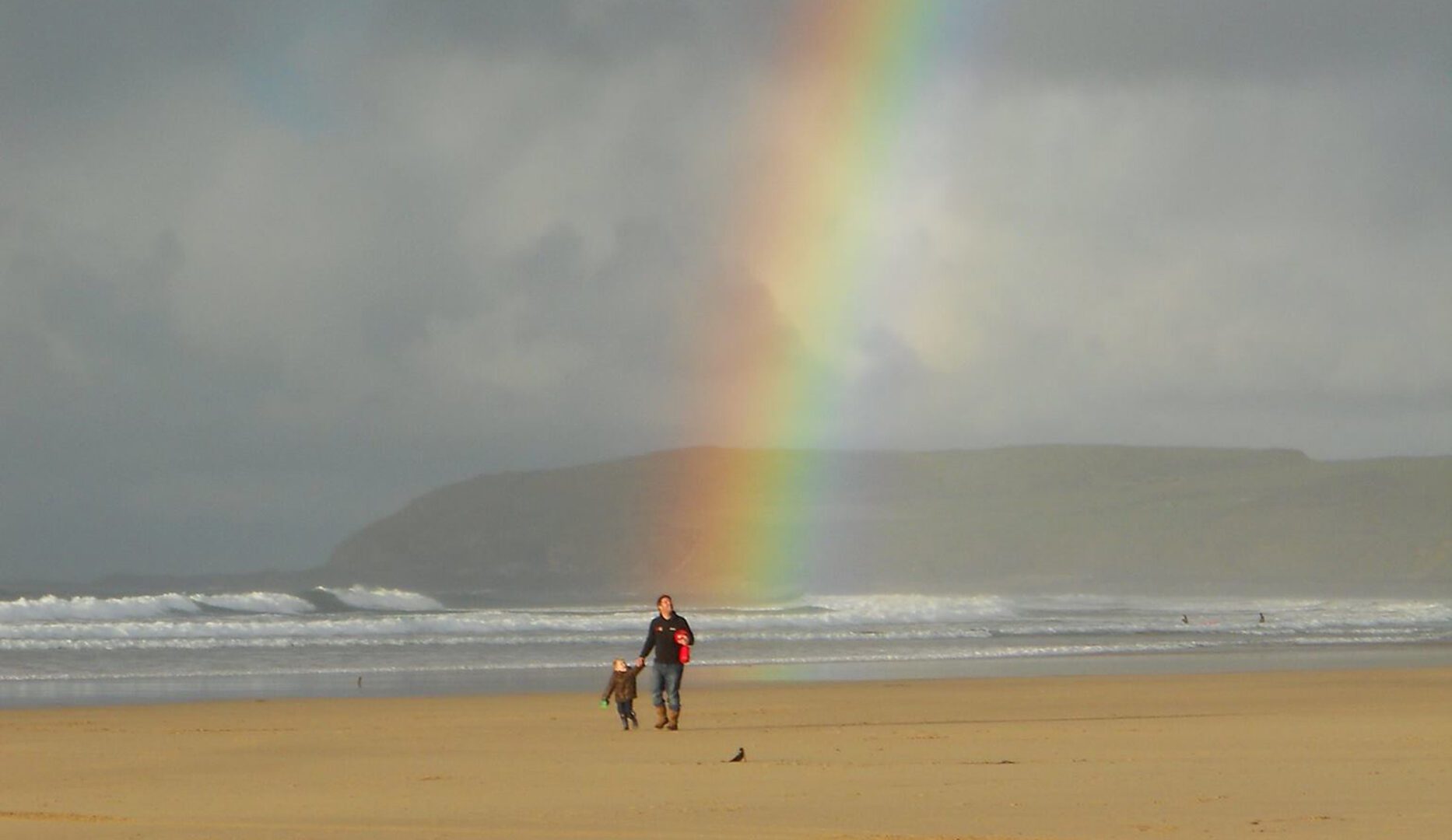 Beach & rainbow