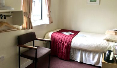 Accessible room at the Ludlow Mascall Centre
