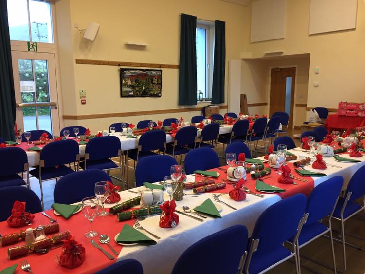 Christmas dinner at Bassenthwaite Parish Rooms Accommodation