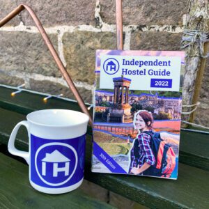 independent hostel guide mug and book bundle