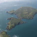 skomer island from the air