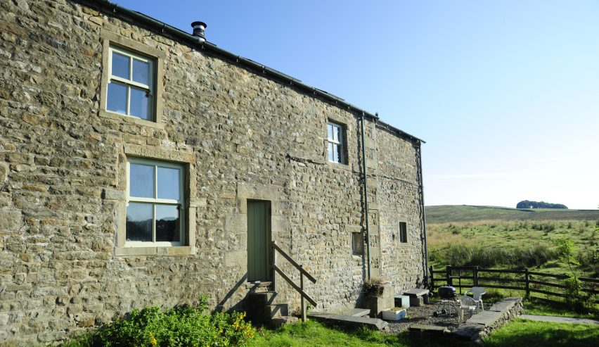 Exterior of the old stone building that is now Dale House Barn. Gisburn Forest