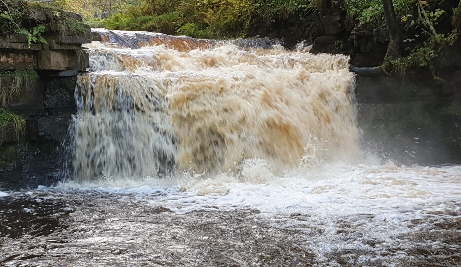 Cascade in full flow Ash Gill in the North Pennines 