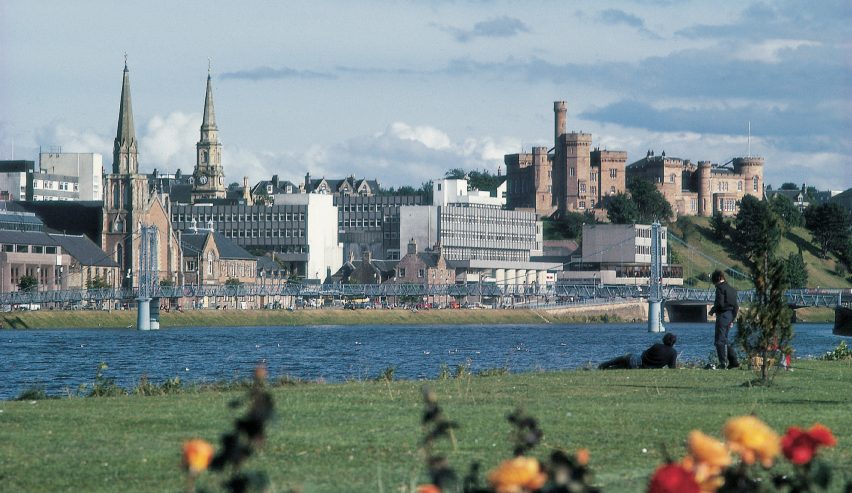 A view of Inverness from the river