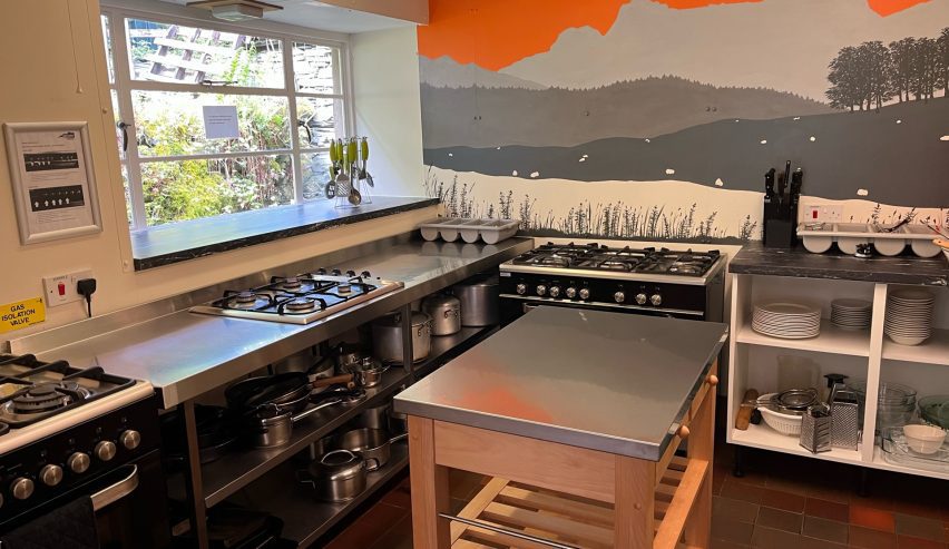 Elterwater Hostel kitchen has been revamped