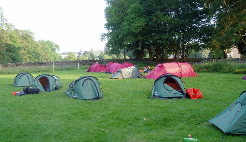 DofE tents on the camping field