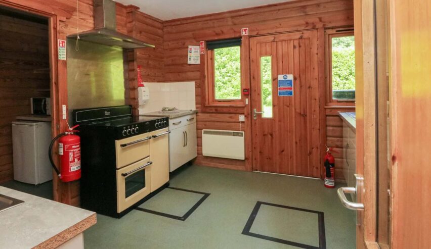 self catering kitchen at Shore Lodge Arran National Trust for Scotland Bunkhouse